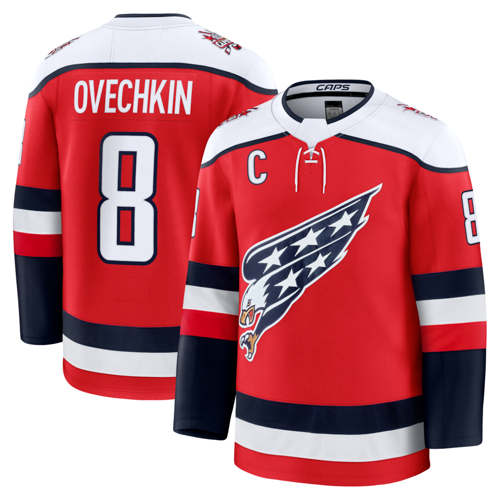 Qdoa W.Capitals #8 Alexander Ovechkin Red Alternate Premium Player Jerseys