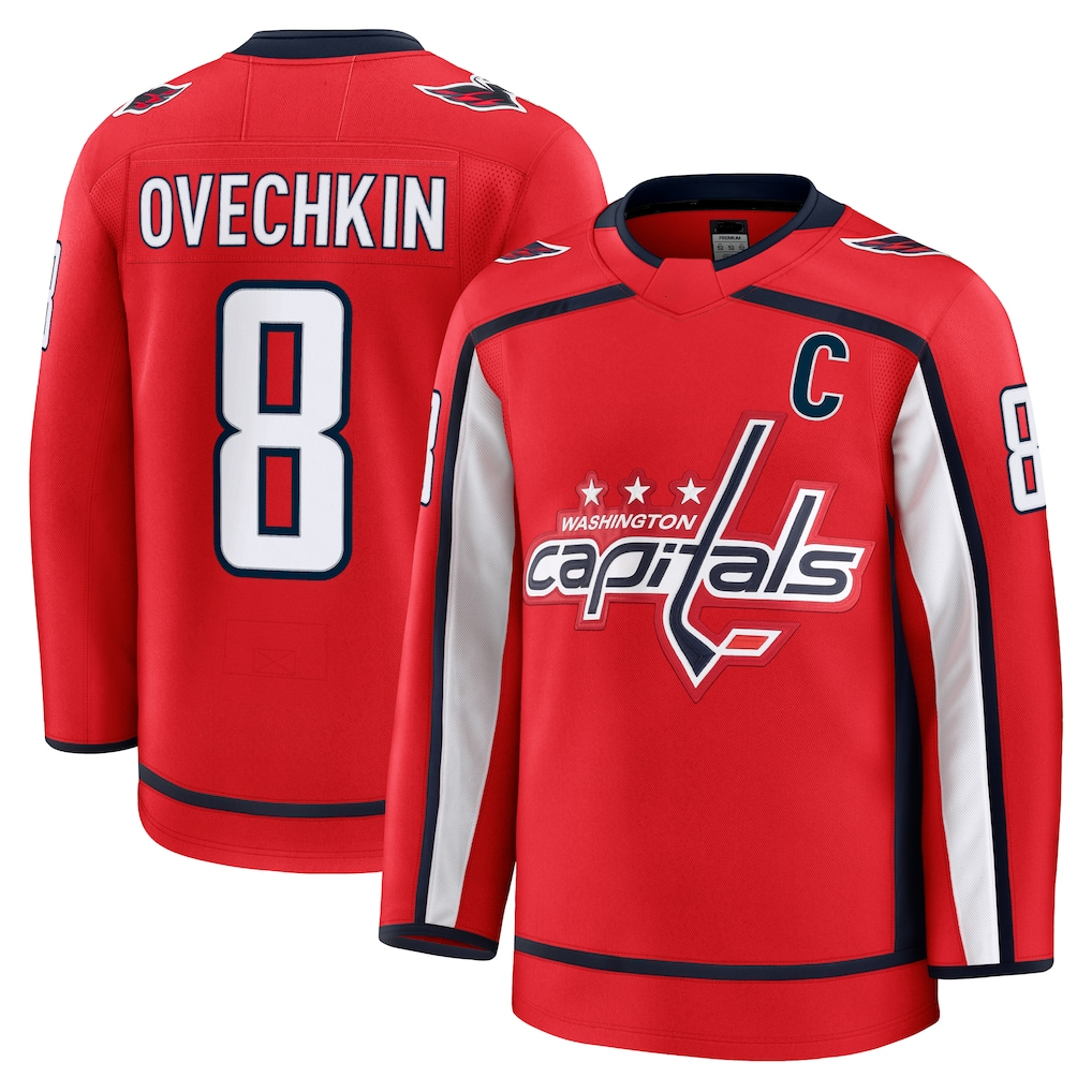Qdoa W.Capitals #8 Alexander Ovechkin Red Home Premium Jerseys