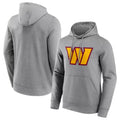 Qdoa W.Commanders Gray LOGO Pullover Hoodies Game Blank Player Stitched Jerseys