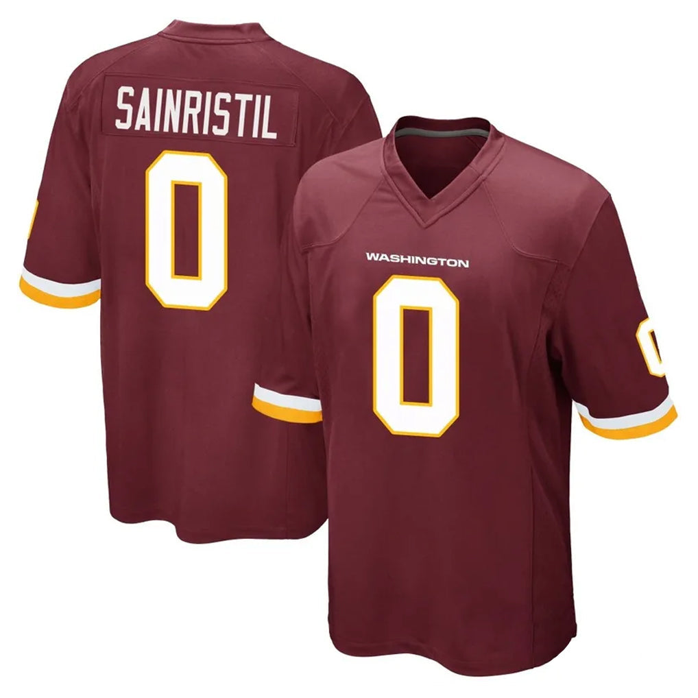 Qdoa W.Commanders #0 Mike Sainristil Player Burgundy Team Color Home Game Stitched Jerseys