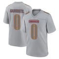 Qdoa W.Commanders #0 Mike Sainristil Player Gray Atmosphere Fashion Home Game Stitched Jerseys