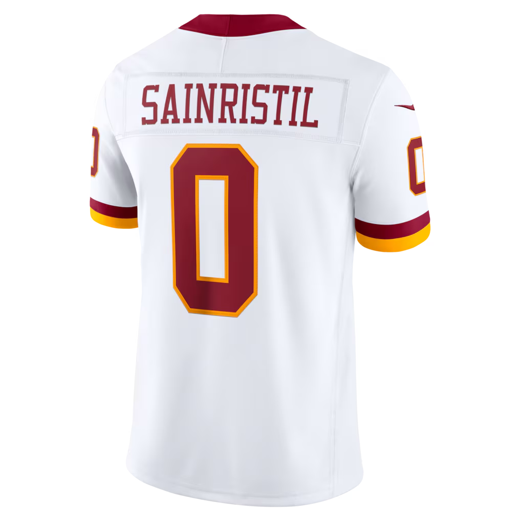 Qdoa W.Commanders #0 Mike Sainristil White Vapor F.U.S.E. Stitched Limited Stitched Jerseys