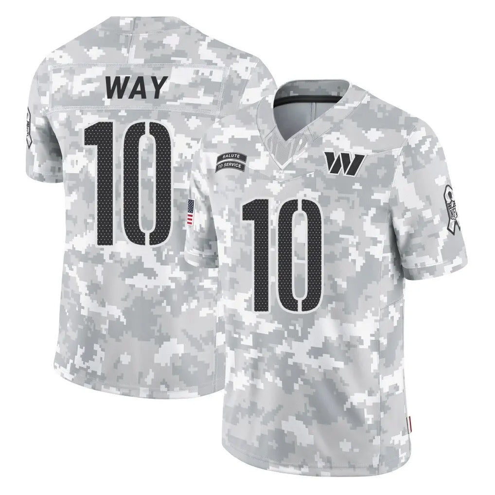 Qdoa W.Commanders #10 Tress Way Player Arctic Camo Limited Salute To Service Home Game Stitched Jerseys