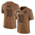 Qdoa W.Commanders #10 Tress Way Player Brown Limited Salute To Service Home Game Stitched Jerseys