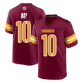 Qdoa W.Commanders #10 Tress Way Player Burgundy Home Game Stitched Jerseys