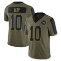 Qdoa W.Commanders #10 Tress Way Player Olive Salute To Service Limited Game Stitched Jerseys