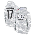 Qdoa W.Commanders #17 Terry Mclaurin Player Arctic Camo Limited Salute to Service Pullover Hoodies Game Stitched Jerseys