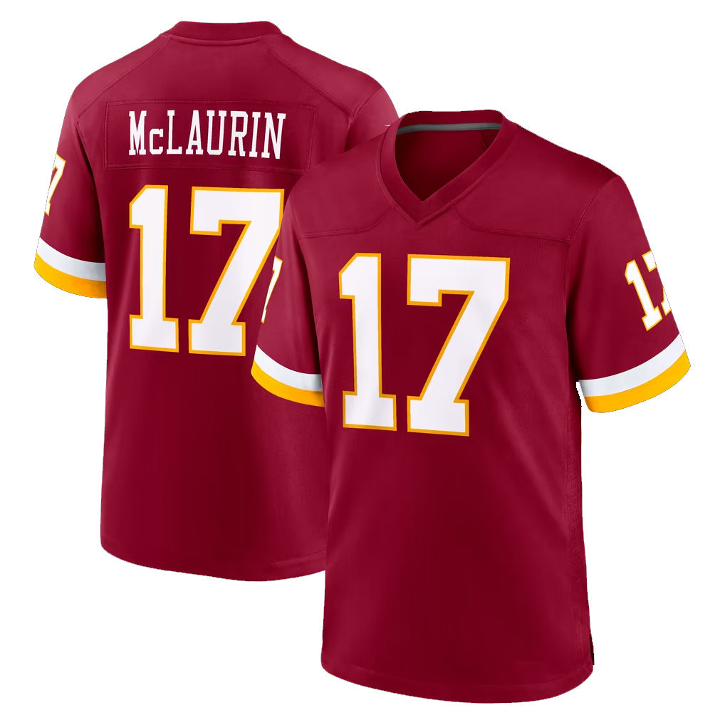 Qdoa W.Commanders #17 Terry Mclaurin Player Burgundy Game Home Stitched Jerseys