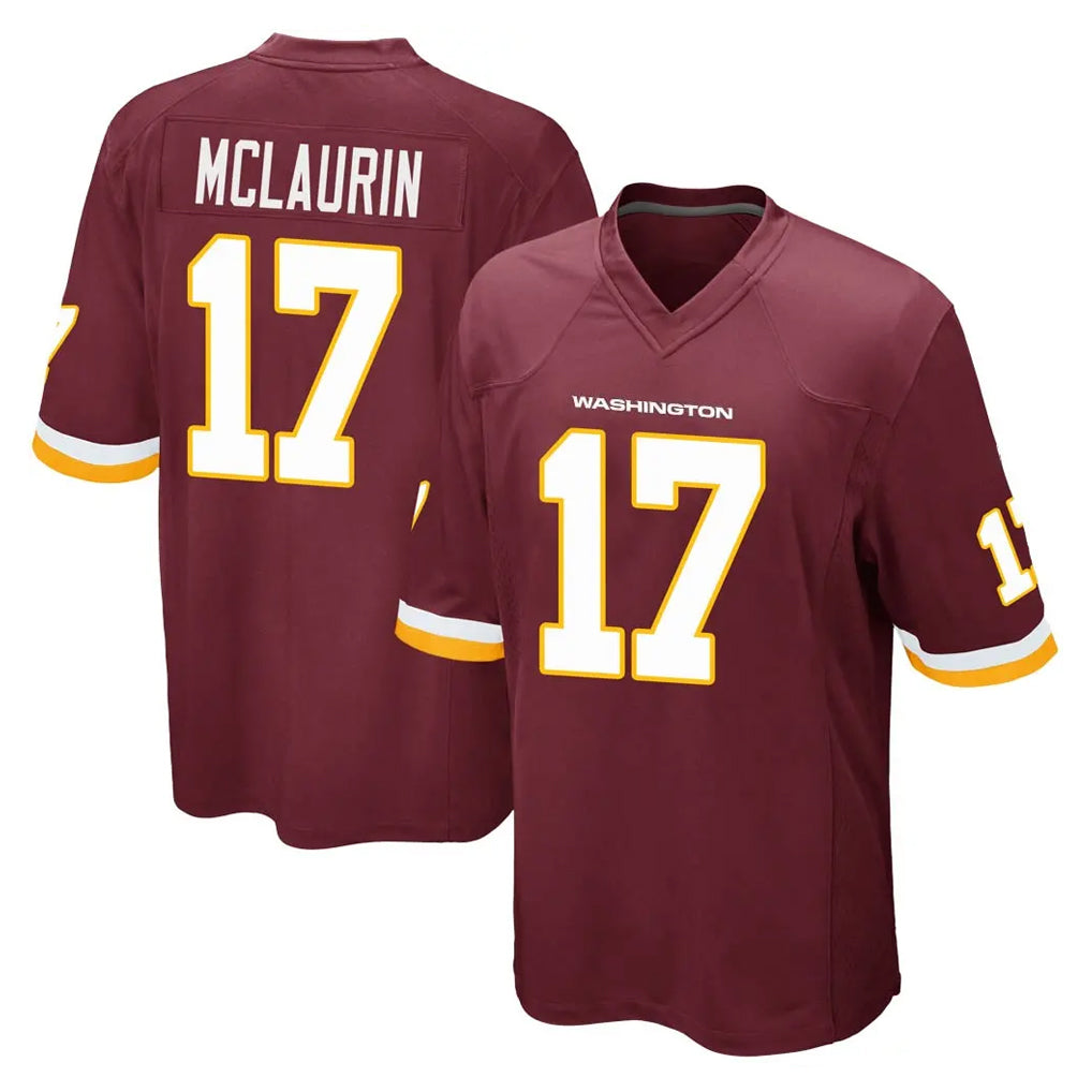 Qdoa W.Commanders #17 Terry Mclaurin Player Burgundy Team Color Home Game Stitched Jerseys