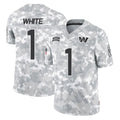Qdoa W.Commanders #1 Rachaad White Player Arctic Camo Limited Salute To Service Home Game Stitched Jerseys