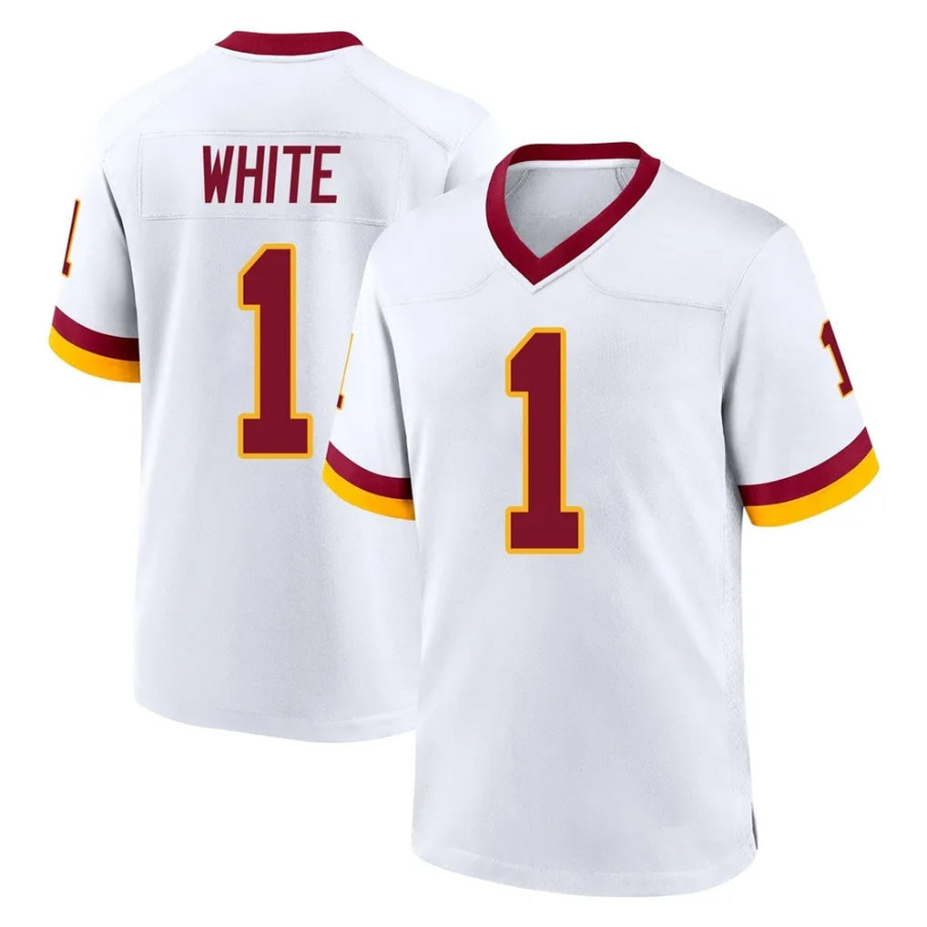 Qdoa W.Commanders #1 Rachaad White Player White Home Game Stitched Jerseys