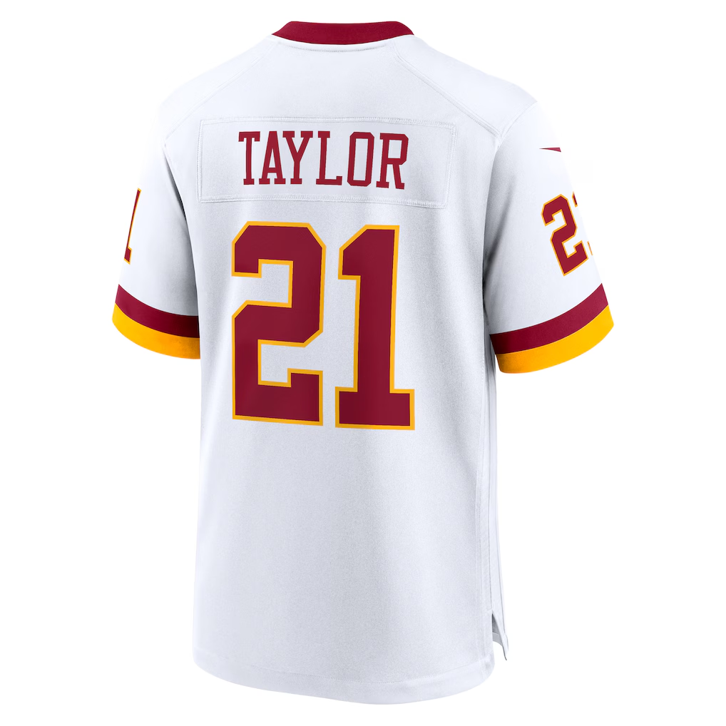 Qdoa W.Commanders #21 Sean Taylor White Game Super Bowl Era Stitched Jerseys