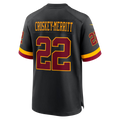 Qdoa W.Commanders #22 Jacory Croskey-Merritt Black Hail Raiser Alternate Game Stitched Jerseys