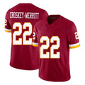 Qdoa W.Commanders #22 Jacory Croskey-Merritt Player Burgundy Limited Team Vapor F.U.S.E. Home Game Stitched Jerseys