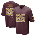 Qdoa W.Commanders #25 Nick Cross Player Burgundy Alternate Home Game Stitched Jerseys