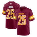 Qdoa W.Commanders #25 Nick Cross Player Burgundy Home Game Stitched Jerseys