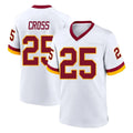 Qdoa W.Commanders #25 Nick Cross Player White Home Game Stitched Jerseys