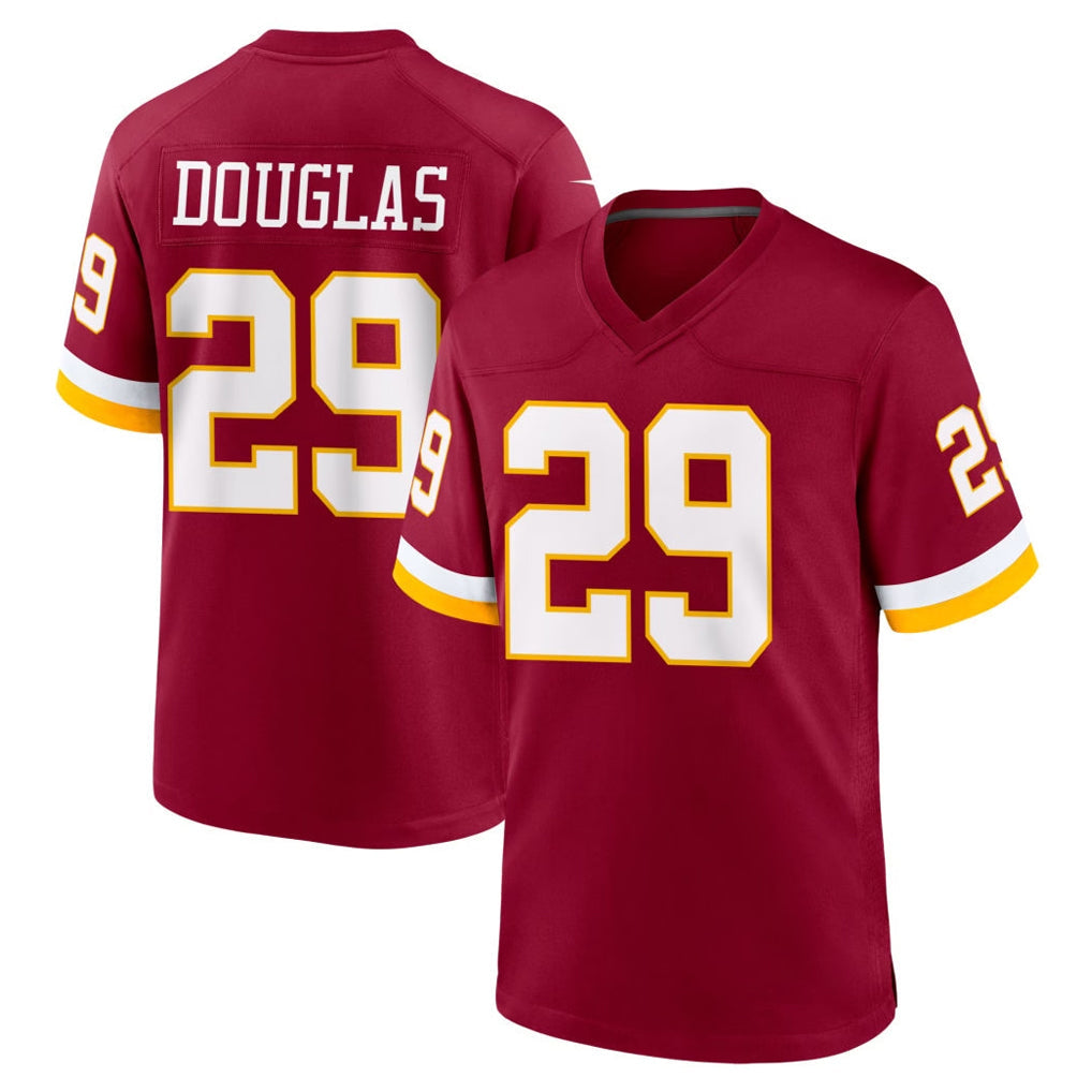 Qdoa W.Commanders #29 Rasul Douglas Player Burgundy Game Home Stitched Jerseys