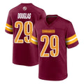 Qdoa W.Commanders #29 Rasul Douglas Player Burgundy Home Game Stitched Jerseys