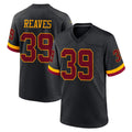 Qdoa W.Commanders #39 Jeremy Reaves Player Black Limited Home Game Stitched Jerseys