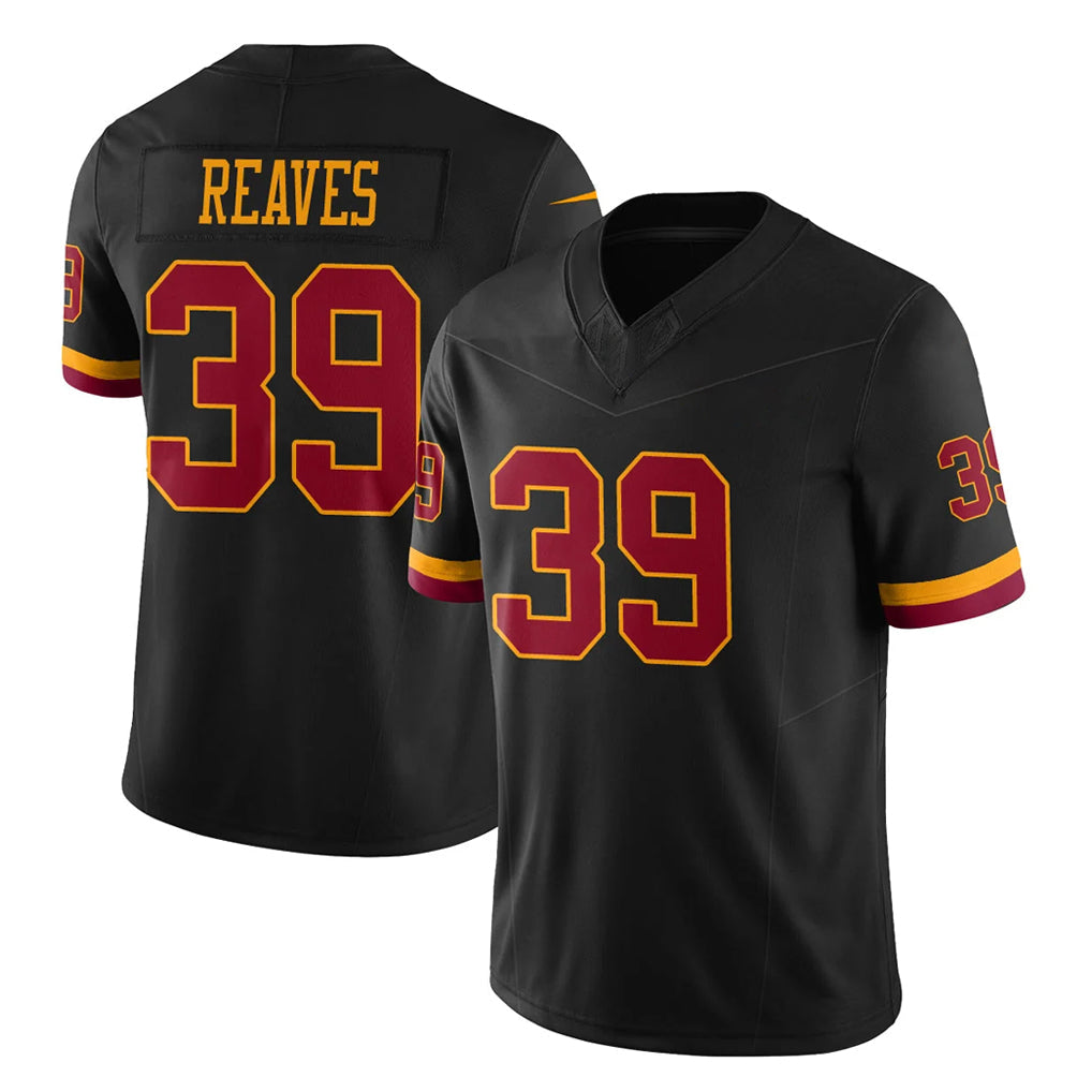 Qdoa W.Commanders #39 Jeremy Reaves Player Black Limited Vapor Home Game Stitched Jerseys