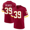 Qdoa W.Commanders #39 Jeremy Reaves Player Burgundy Game Home Stitched Jerseys