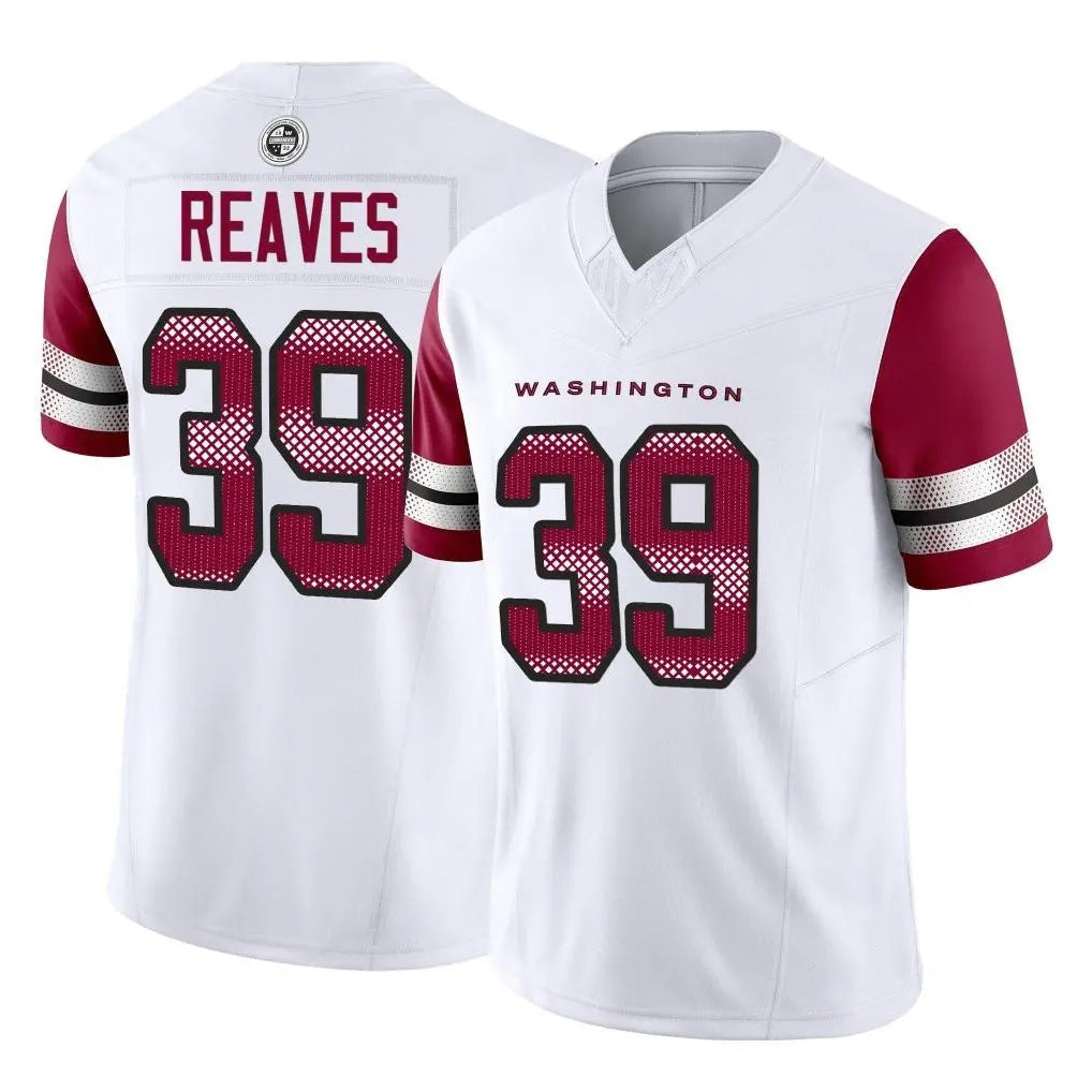 Qdoa W.Commanders #39 Jeremy Reaves Player White Vapor F.U.S.E. Limited Home Game Stitched Jerseys