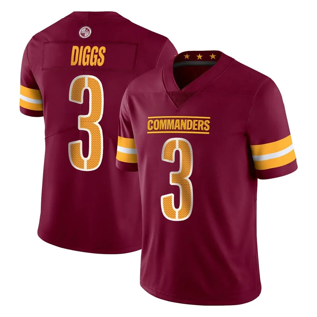 Qdoa W.Commanders #3 Stefon Diggs Player Burgundy Limited Vapor Home Game Stitched Jerseys