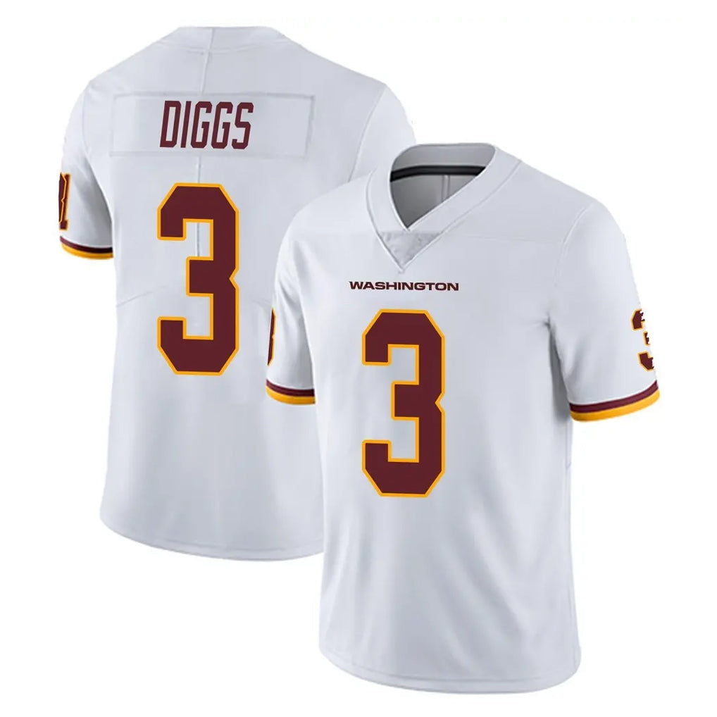 Qdoa W.Commanders #3 Stefon Diggs Player White Limited Vapor Untouchable Home Game Stitched Jerseys