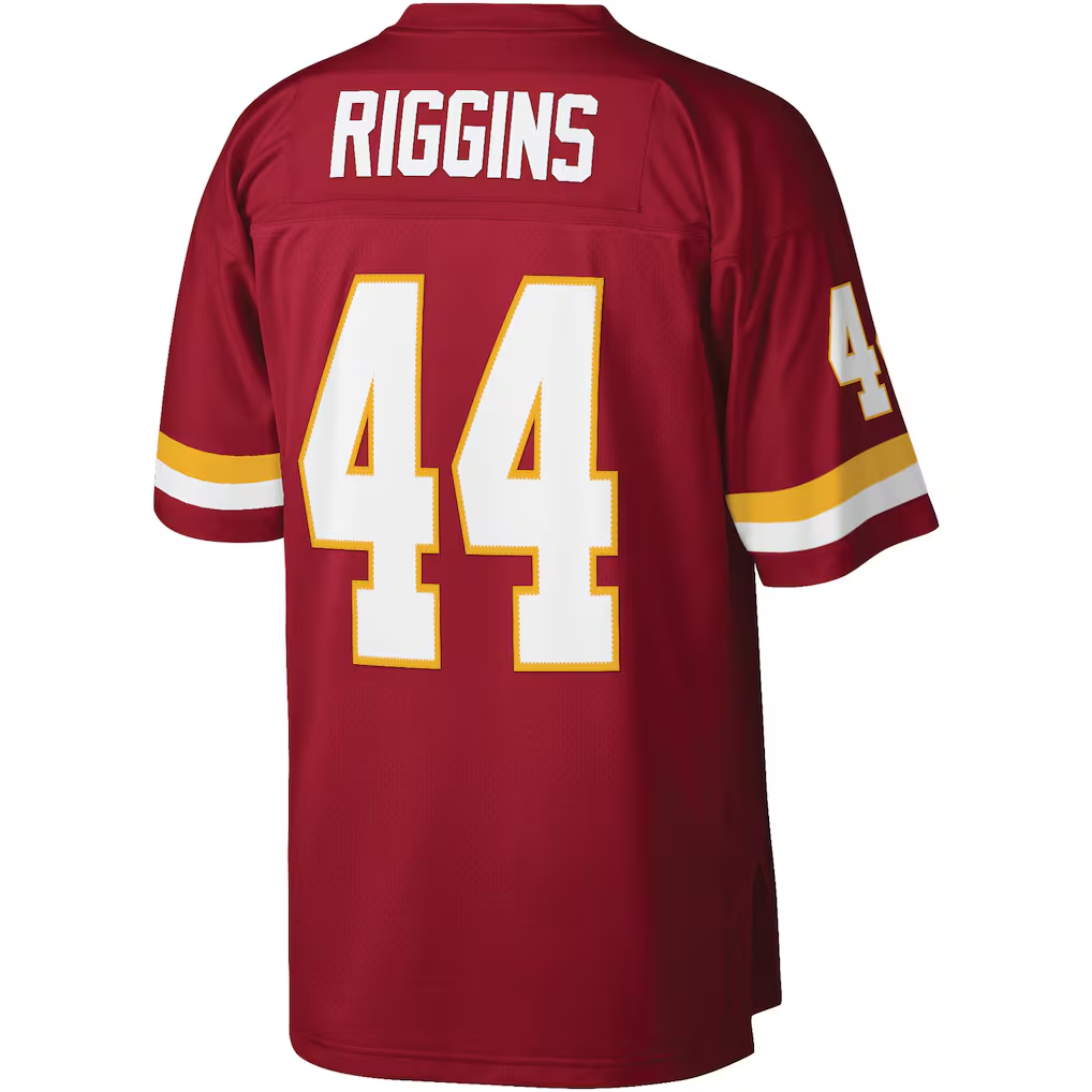Qdoa W.Commanders #44 John Riggins Mitchell & Ness Burgundy Legacy Stitched Puhic Replica Jersey