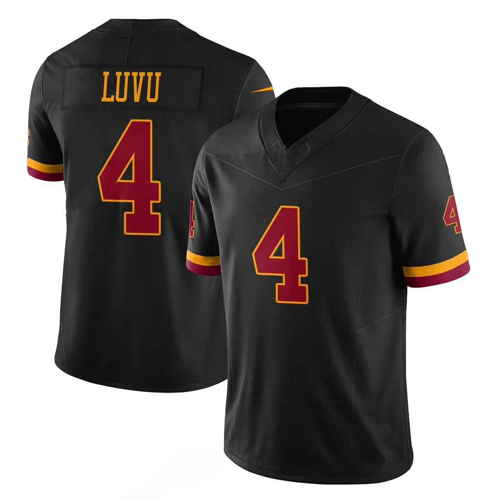 Qdoa W.Commanders #4 Frankie Luvu Player Black Limited Vapor Home Game Stitched Jerseys