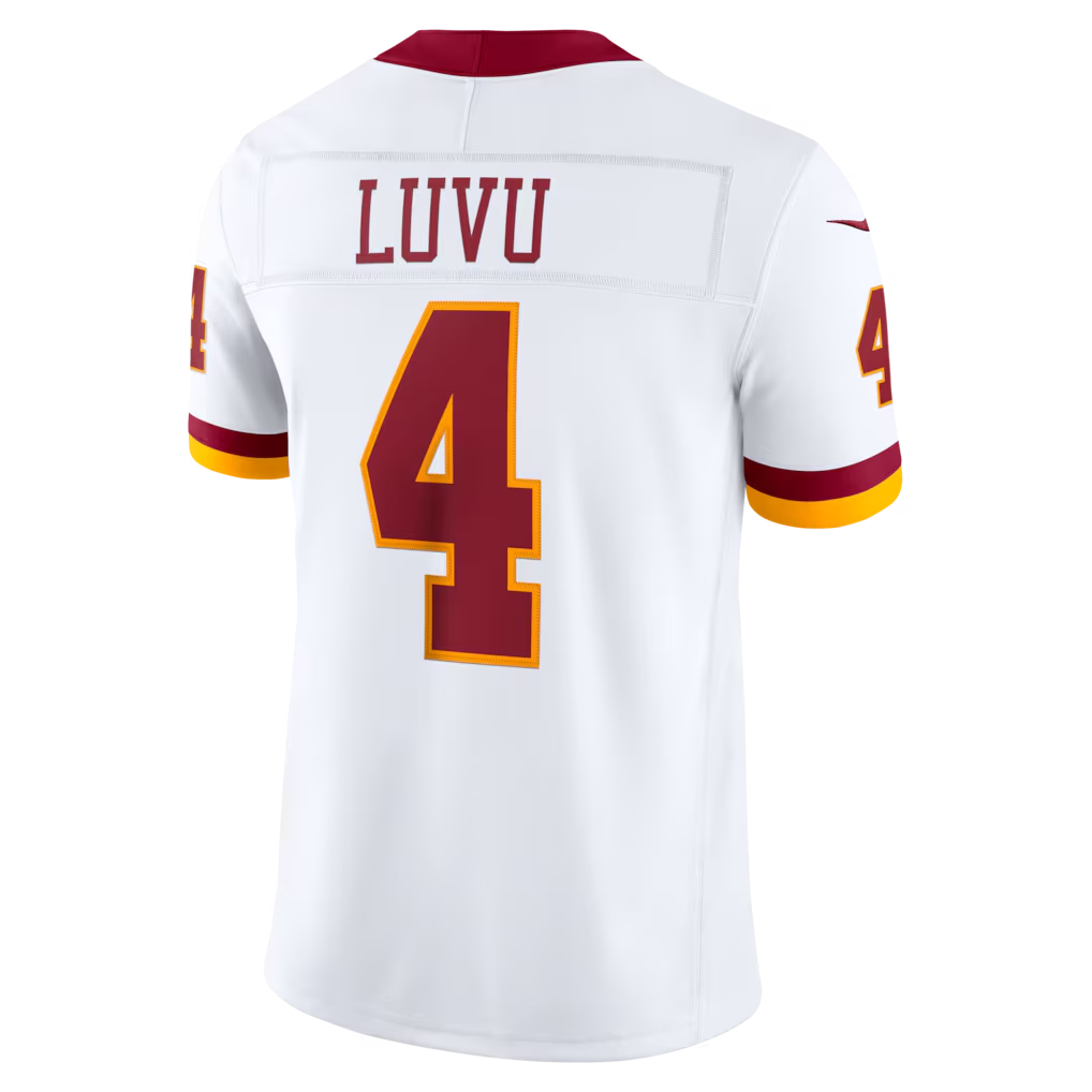 Qdoa W.Commanders #4 Frankie Luvu White Vapor F.U.S.E. Stitched Limited Jerseys