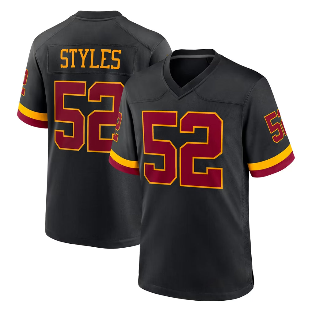 Qdoa W.Commanders #52 Sonny Styles Player Black Limited Home Game Stitched Jerseys