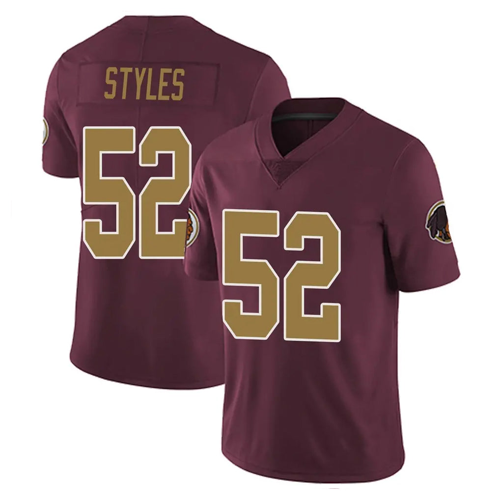 Qdoa W.Commanders #52 Sonny Styles Player Burgundy Alternate Vapor Untouchable Home Game Stitched Jerseys
