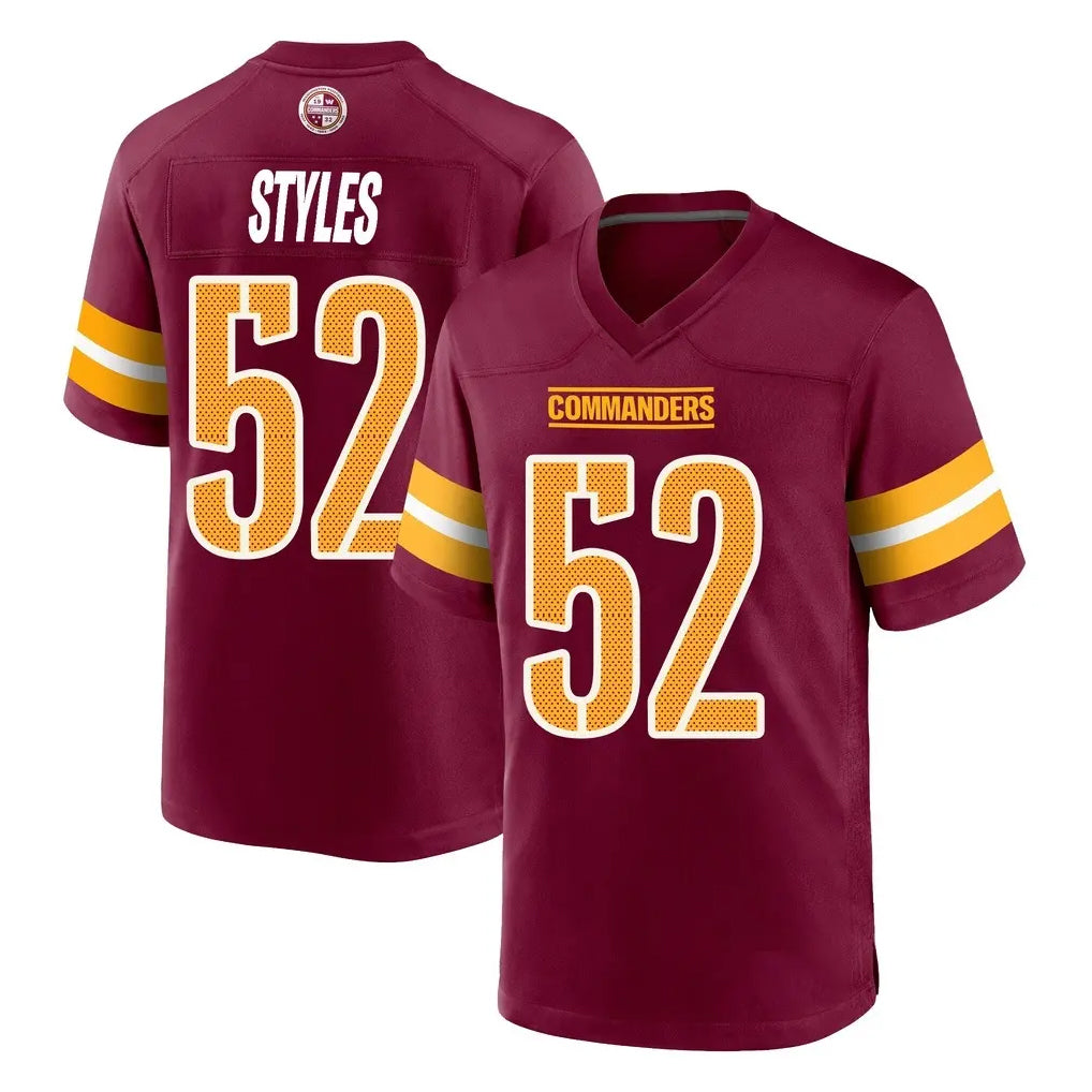 Qdoa W.Commanders #52 Sonny Styles Player Burgundy Home Game Stitched Jerseys