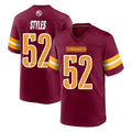 Qdoa W.Commanders #52 Sonny Styles Player Burgundy Home Game Stitched Jerseys