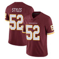 Qdoa W.Commanders #52 Sonny Styles Player Burgundy Limited Team Color Vapor Untouchable Home Game Stitched Jerseys