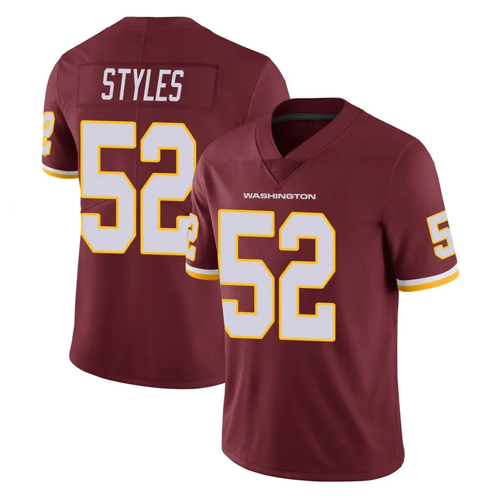 Qdoa W.Commanders #52 Sonny Styles Player Burgundy Limited Team Color Vapor Untouchable Home Game Stitched Jerseys