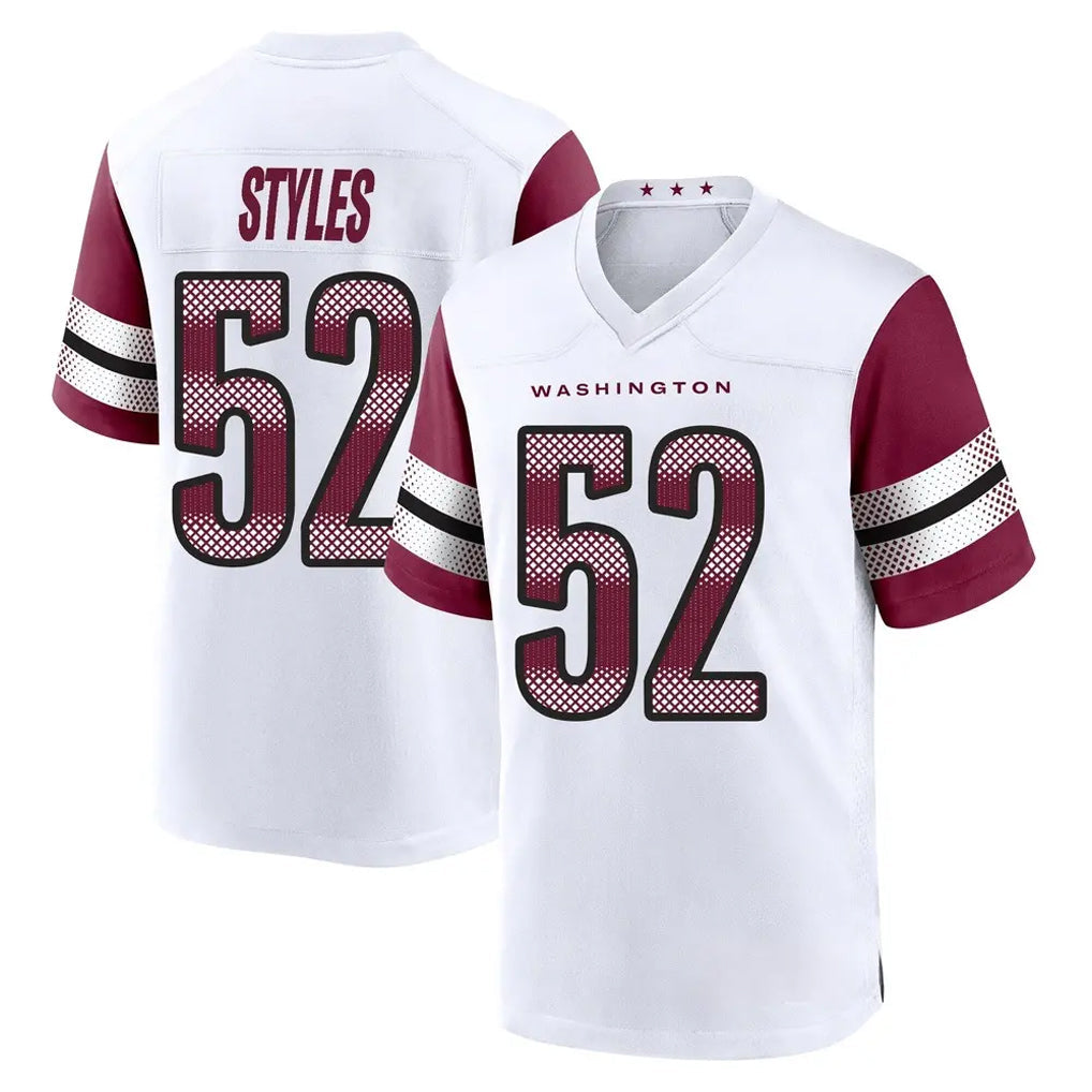 Qdoa W.Commanders #52 Sonny Styles Player White Game Home Stitched Jerseys