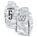Qdoa W.Commanders #5 Jayden Daniels Player Arctic Camo Limited Salute to Service Pullover Hoodies Game Stitched Jerseys