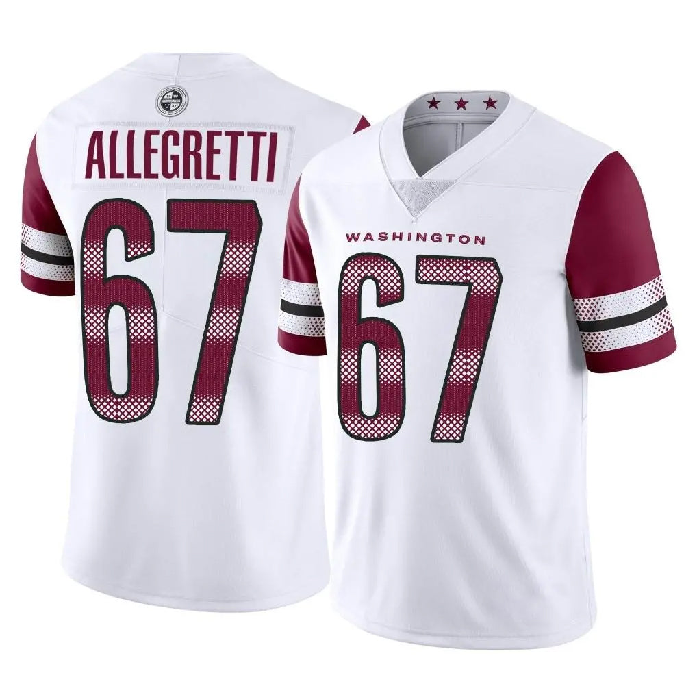 Qdoa W.Commanders #67 Nick Allegretti Player White Limited Vapor Home Game Stitched Jerseys
