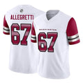 Qdoa W.Commanders #67 Nick Allegretti Player White Vapor F.U.S.E. Limited Home Game Stitched Jerseys