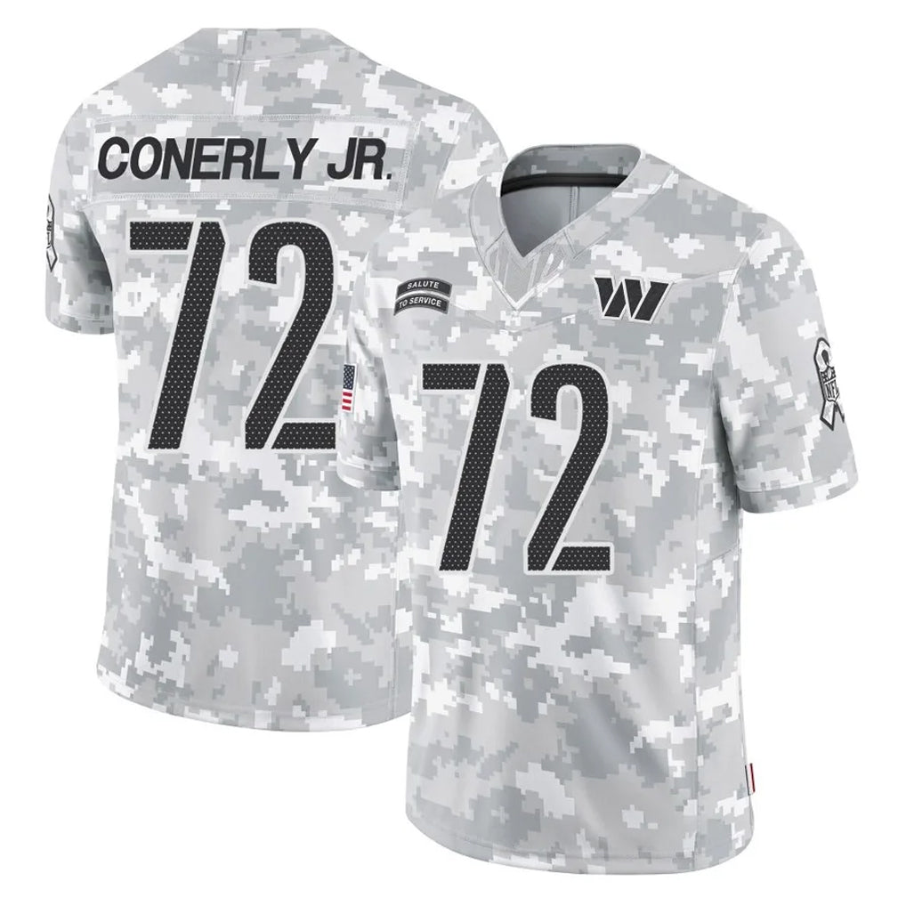 Qdoa W.Commanders #72 Josh Conerly Jr. Player Arctic Camo Limited Salute To Service Home Game Stitched Jerseys