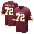 Qdoa W.Commanders #72 Josh Conerly Jr. Player Burgundy Team Color Home Game Stitched Jerseys