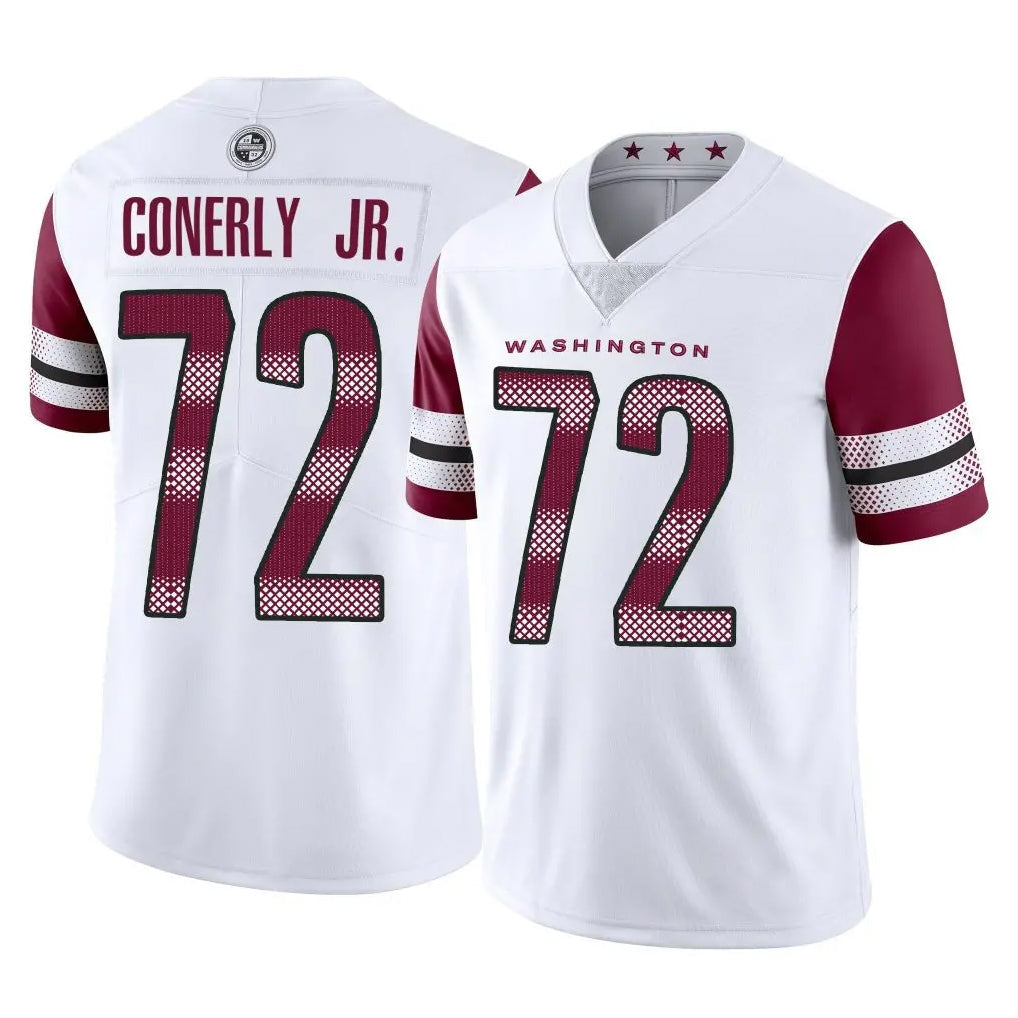 Qdoa W.Commanders #72 Josh Conerly Jr. Player White Limited Vapor Home Game Stitched Jerseys