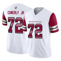 Qdoa W.Commanders #72 Josh Conerly Jr. Player White Vapor F.U.S.E. Limited Home Game Stitched Jerseys