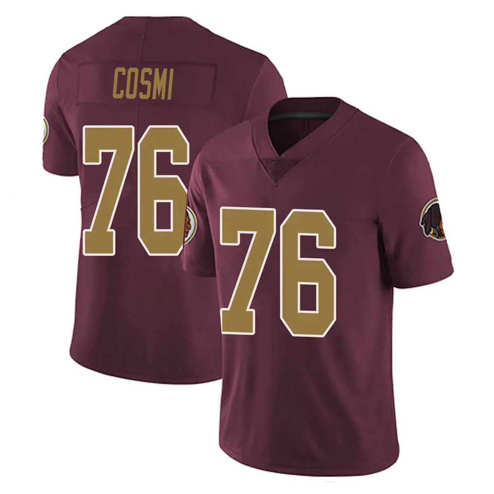 Qdoa W.Commanders #76 Sam Cosmi Player Burgundy Alternate Vapor Untouchable Home Game Stitched Jerseys
