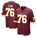 Qdoa W.Commanders #76 Sam Cosmi Player Burgundy Team Color Home Game Stitched Jerseys