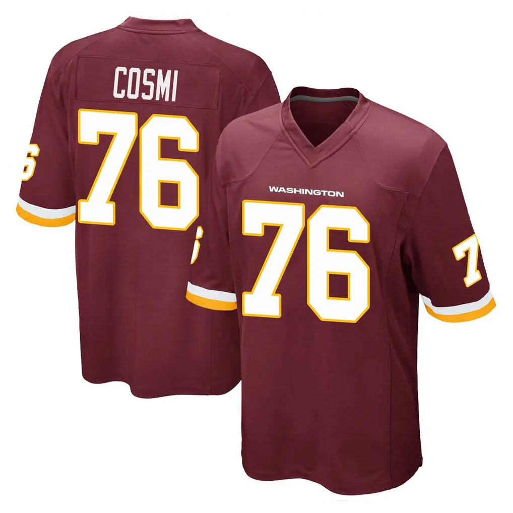 Qdoa W.Commanders #76 Sam Cosmi Player Burgundy Team Color Home Game Stitched Jerseys