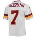 Qdoa W.Commanders #7 Joe Theismann Mitchell & Ness White Legacy Replica Stitched Puhic Jersey